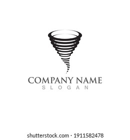 Tornado logo and symbol vector