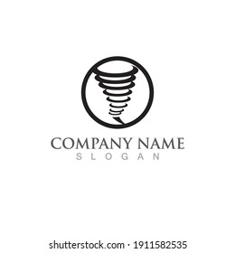 Tornado logo and symbol vector