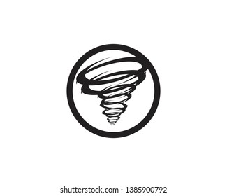 Tornado logo symbol vector illustration design