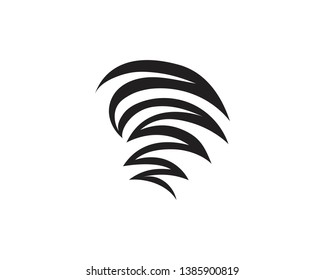 Tornado logo symbol vector illustration design