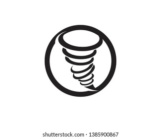 Tornado logo symbol vector illustration design
