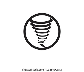 Tornado logo symbol vector illustration design
