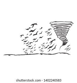 Tornado logo symbol vector illustration design - Vector
