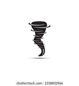 Tornado logo symbol vector illustration design
