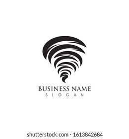 Tornado logo symbol vector illustration design