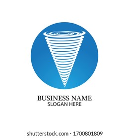 Tornado logo symbol vector illustration design
