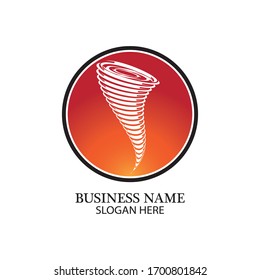 Tornado Logo Symbol Vektorillustration Illustration Design