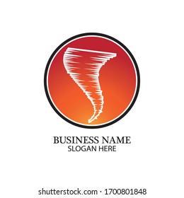 Tornado Logo Symbol Vektorillustration Illustration Design