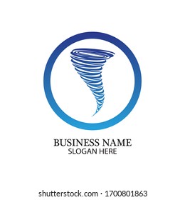 Tornado Logo Symbol Vektorillustration Illustration Design
