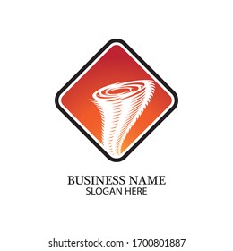 Tornado logo symbol vector illustration design