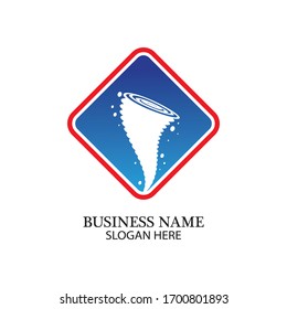 Tornado logo symbol vector illustration design
