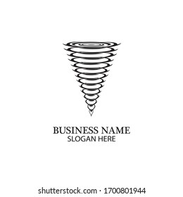 Tornado logo symbol vector illustration design