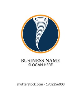 Tornado-Logo-Symbol, Vektorgrafik-Design