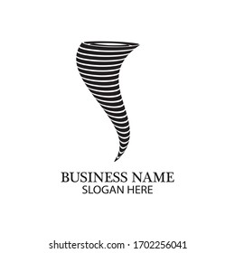 Tornado-Logo-Symbol, Vektorgrafik-Design