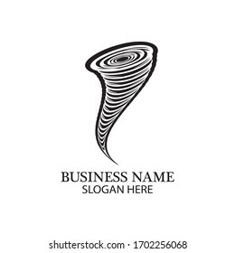 Tornado-Logo-Symbol, Vektorgrafik-Design