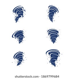 Tornado logo symbol vector illustration design