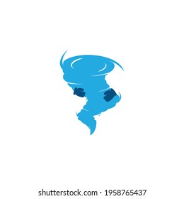 Tornado logo symbol vector illustration design