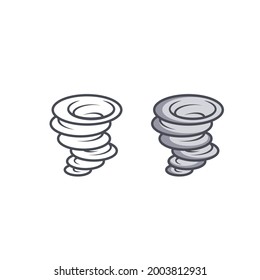 Tornado logo symbol vector illustration design