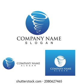 Tornado-Logo-Symbol, Vektorgrafik-Design