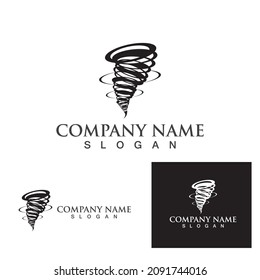 Tornado-Logo-Symbol, Vektorgrafik-Design