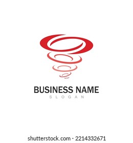 Tornado logo symbol vector illustration design