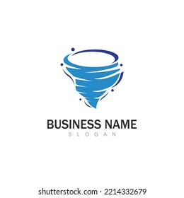 Tornado logo symbol vector illustration design