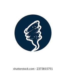 Tornado logo symbol vector illustration design