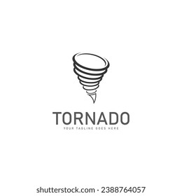 Símbolo de tornado diseño de ilustración vectorial