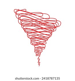 Símbolo de tornado diseño de ilustración vectorial