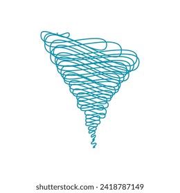 Símbolo de tornado diseño de ilustración vectorial
