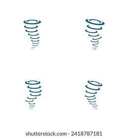 Tornado logo symbol vector illustration design