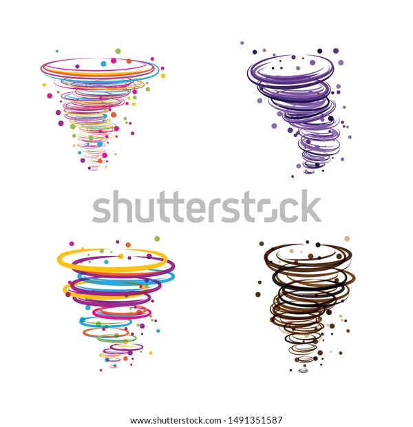 Tornado Logo Symbol Vector Illustration Design Stock Vector (Royalty ...