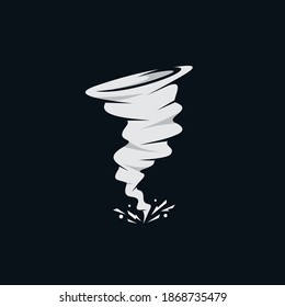 Tornado logo template illustration in vector