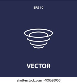 tornado outline icon. vector eps10 icon
