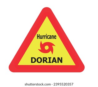 tornado sign, tornado symbol, tornado season with symbol against copy space