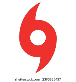 tornado sign, warning sign, red, black tornado sign
