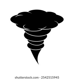 Tornado Silhouette Vektorgrafik-Design