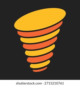 Tornado elegante de moda de Vector colorido bonito diseño útil Ilustración de fondo colorido.eps