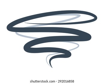 tornado spiral vector symbol icon of hurricane