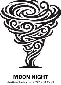 Tornado Storm Hurricane Wind Vortex Swirl Vector Icon