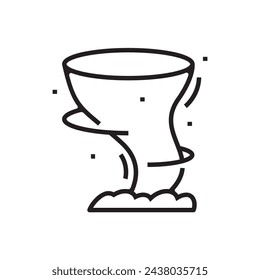 Tornado Storm Icon Vector Diseño.