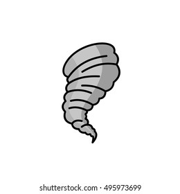 Tornado storm icon.  vector illustration