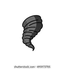 Tornado storm icon.  vector illustration
