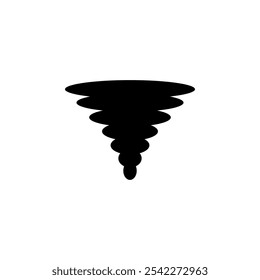tornado, storm simple icon vector design