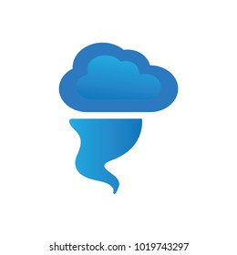 Tornado storm warning icon