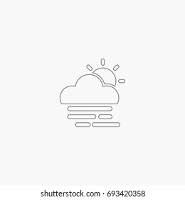 tornado and sun icon
