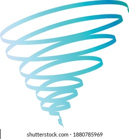 Tornado swirl scalable vector graphic