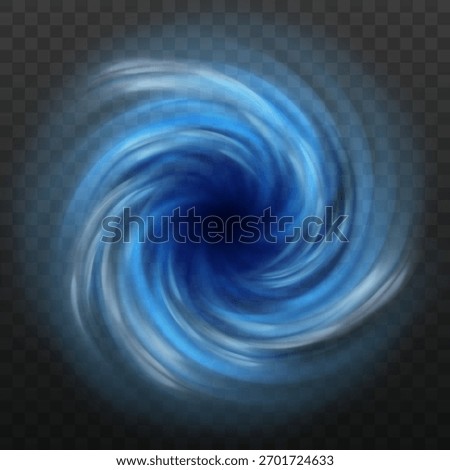 Tornado swirl storm view from above. Hurricane wind vortex. Realistic 3D cyclone twister. Whirlwind air vortex funnel. Natural disaster. Spiral wind motion. Vector typhoon danger catastrophe weather