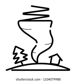 Tornado symbol icon
