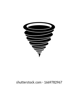 Tornado symbol isolated on white background. Tornado icon Vector illustration design. EPS10
